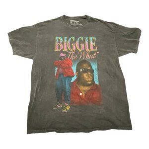 Biggie Smalls Shirt Mens L Black The What Short Sleeve